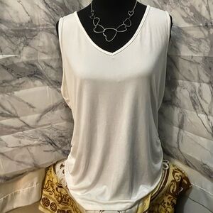 Elegant White Sleeveless Top